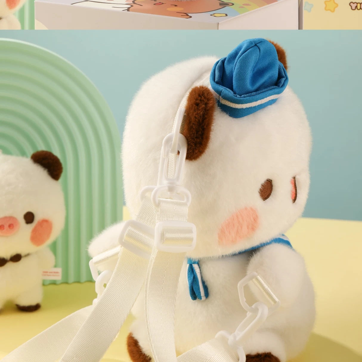 BuBu and DuDu Become Sailor Plush Shoulder Bag Cute Small Backpack Official Authorized