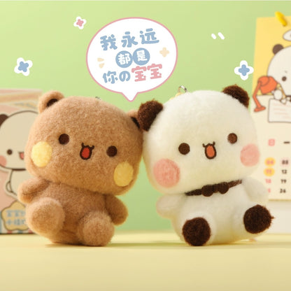 BuBu and DuDu cute sitting pose plush toy cute pendant doll official authorized