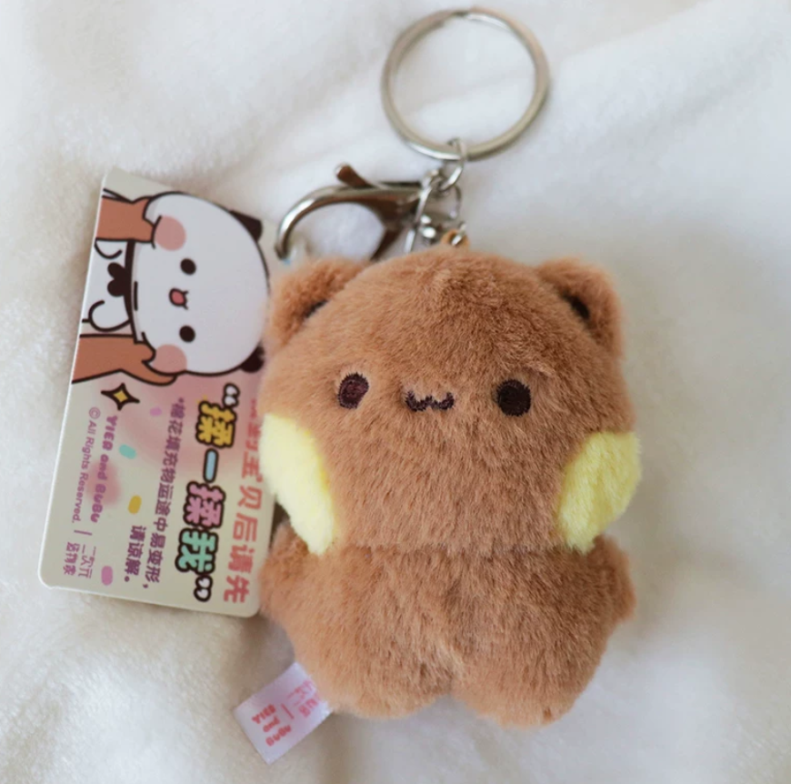 BuBu and DuDu cute magnetic mutual attraction plush toy mini pendant doll official authorized