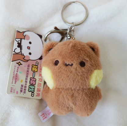 BuBu and DuDu cute magnetic mutual attraction plush toy mini pendant doll official authorized
