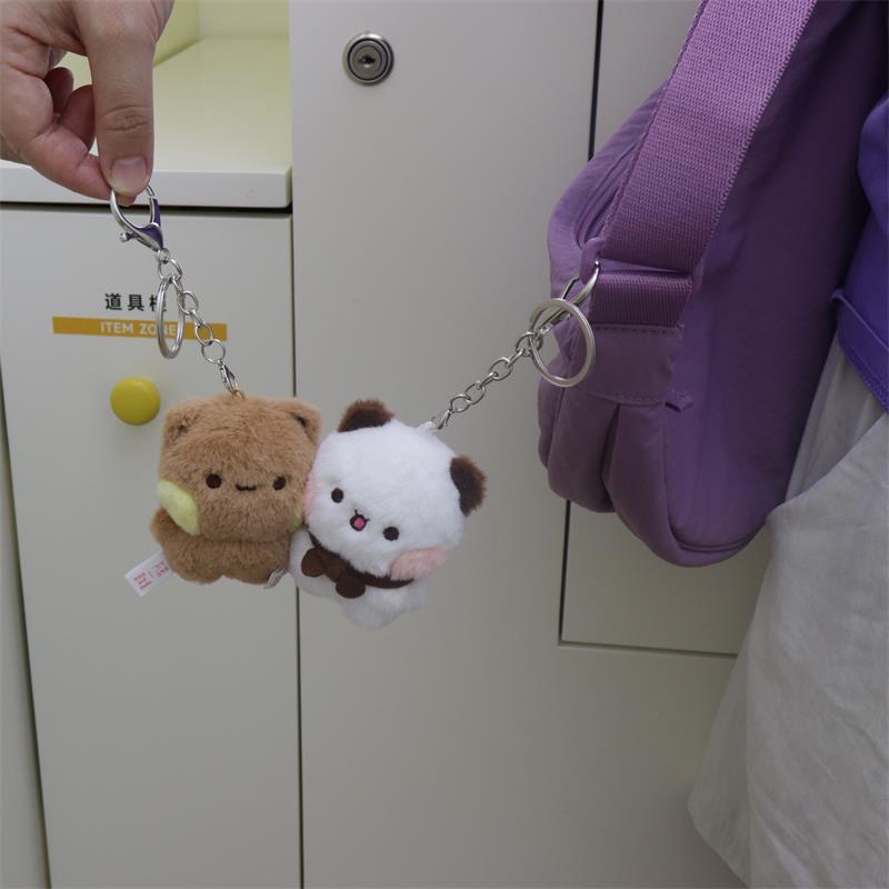 BuBu and DuDu cute magnetic mutual attraction plush toy mini pendant doll official authorized