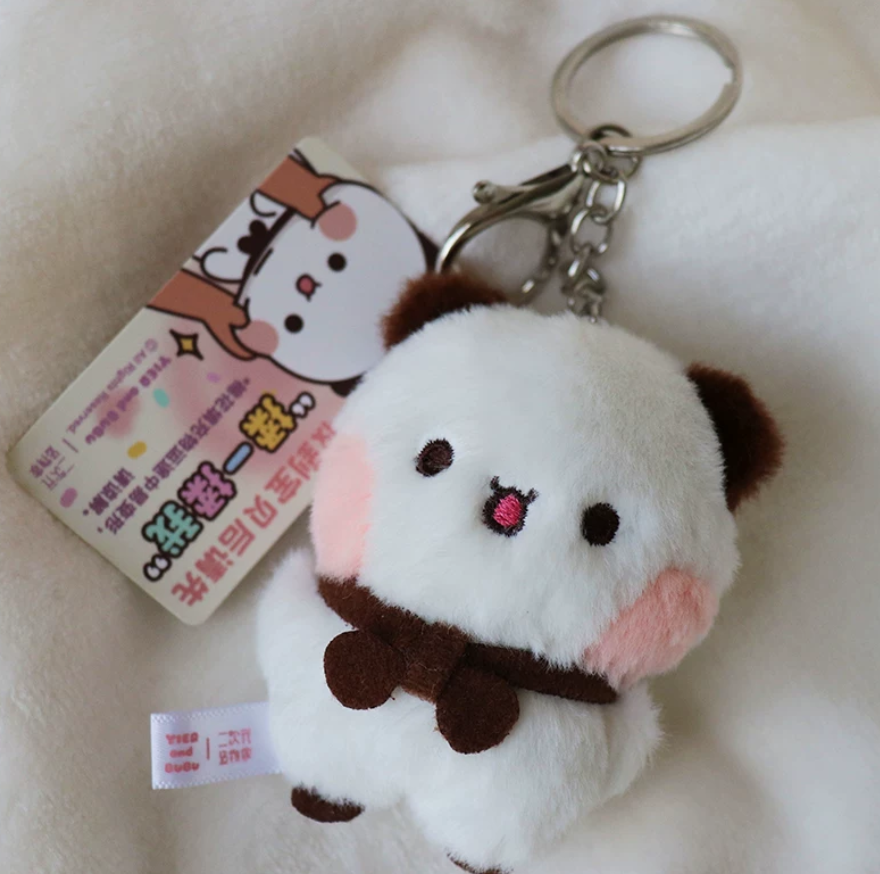 BuBu and DuDu cute magnetic mutual attraction plush toy mini pendant doll official authorized