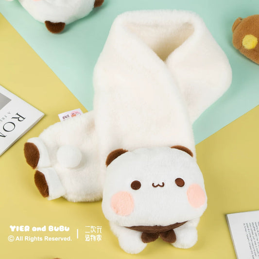 BuBu and DuDu cute winter keep warm plush scarf official authorized