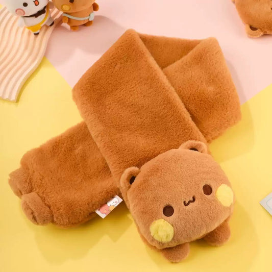 BuBu and DuDu cute winter keep warm plush scarf official authorized
